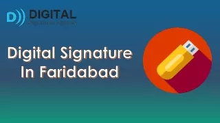 Digital signature in faridabad