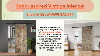 Boho-Inspired Vintage Interiors
