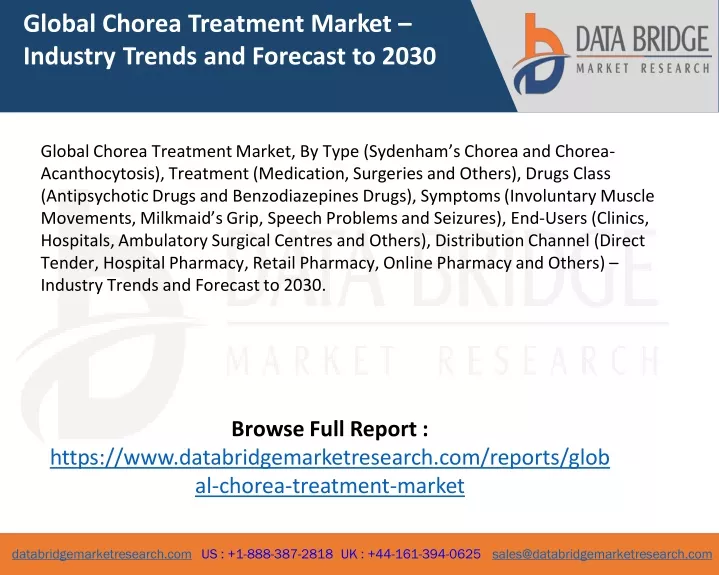 global chorea treatment market industry trends