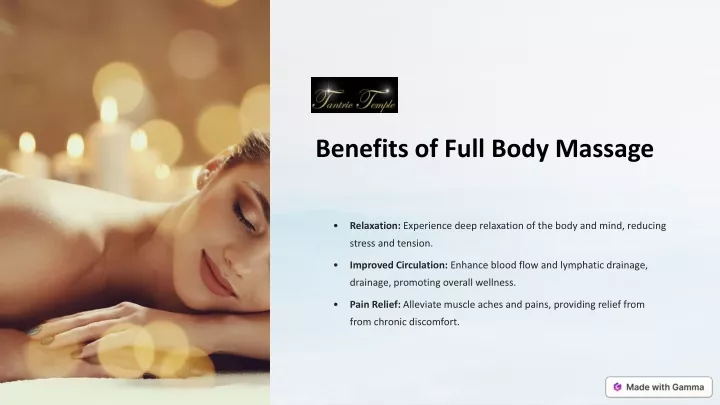 benefits of full body massage