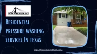 Residential Pressure Washing Services | Fully Involved Pressure Washing, LLC