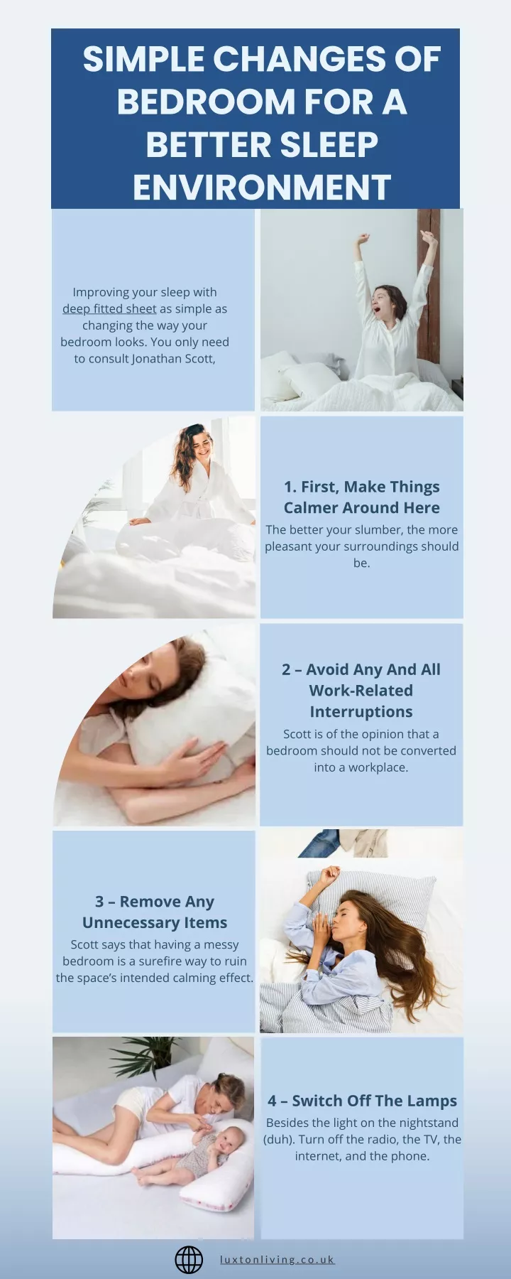 simple changes of bedroom for a better sleep