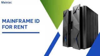 Mainframe ID for rent