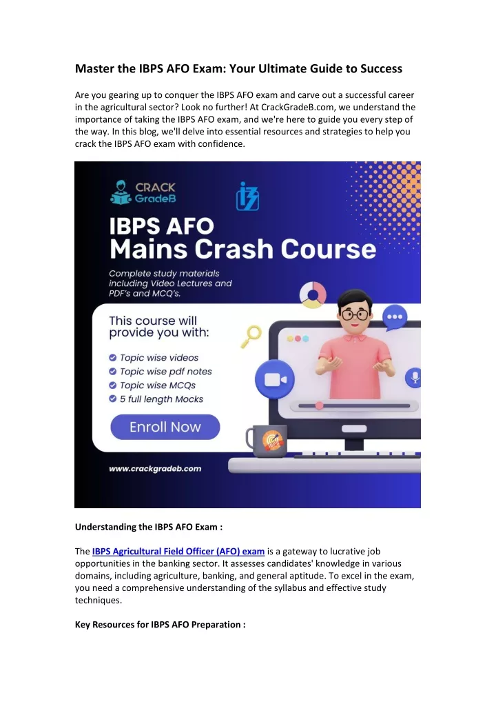 master the ibps afo exam your ultimate guide