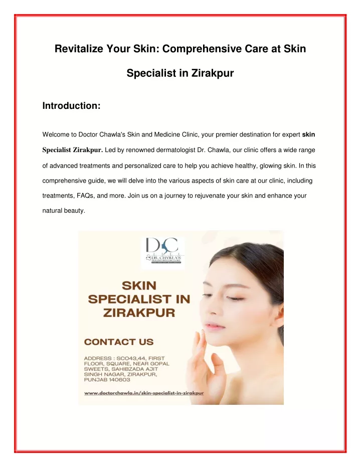 revitalize your skin comprehensive care at skin