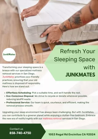 Refresh Your Sleeping Space with JunkMates