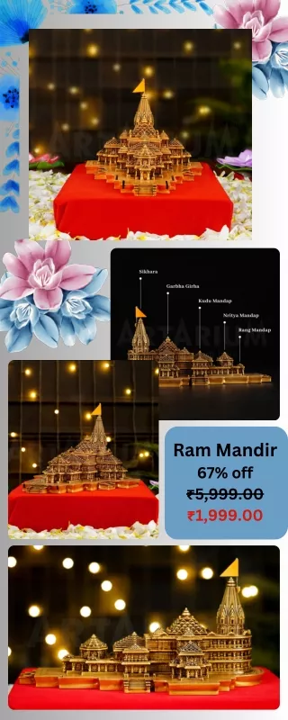 Ram Mandir 67% off ₹5,999.00 ₹1,999.00