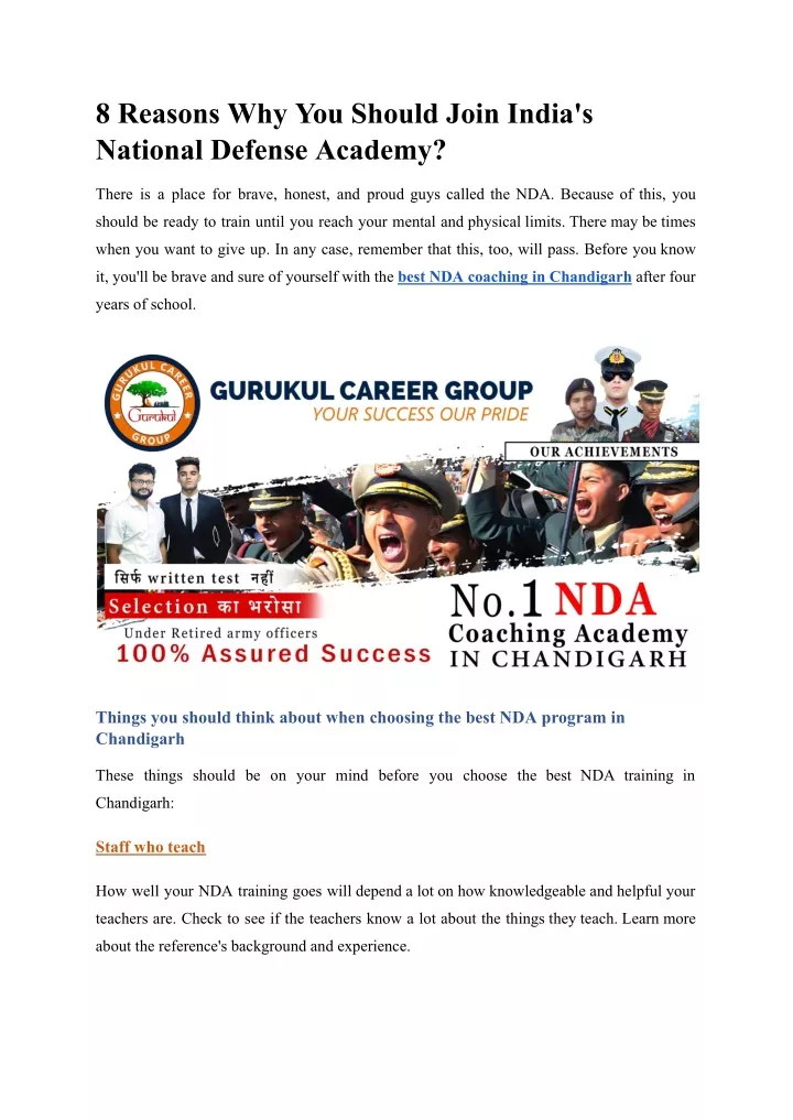 8 reasons why you should join india s national