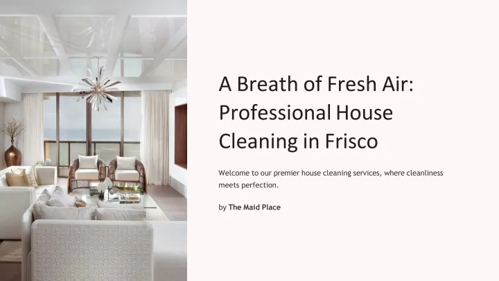 a breath of fresh air professional house cleaning