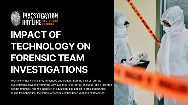 impact of technology on forensic team