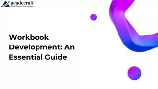 Workbook Development An Essential Guide