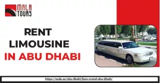 Premier Limousine Rentals in Abu Dhabi | Mala Tours