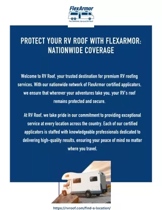 Protect Your RV Everywhere with FlexArmor Applicators