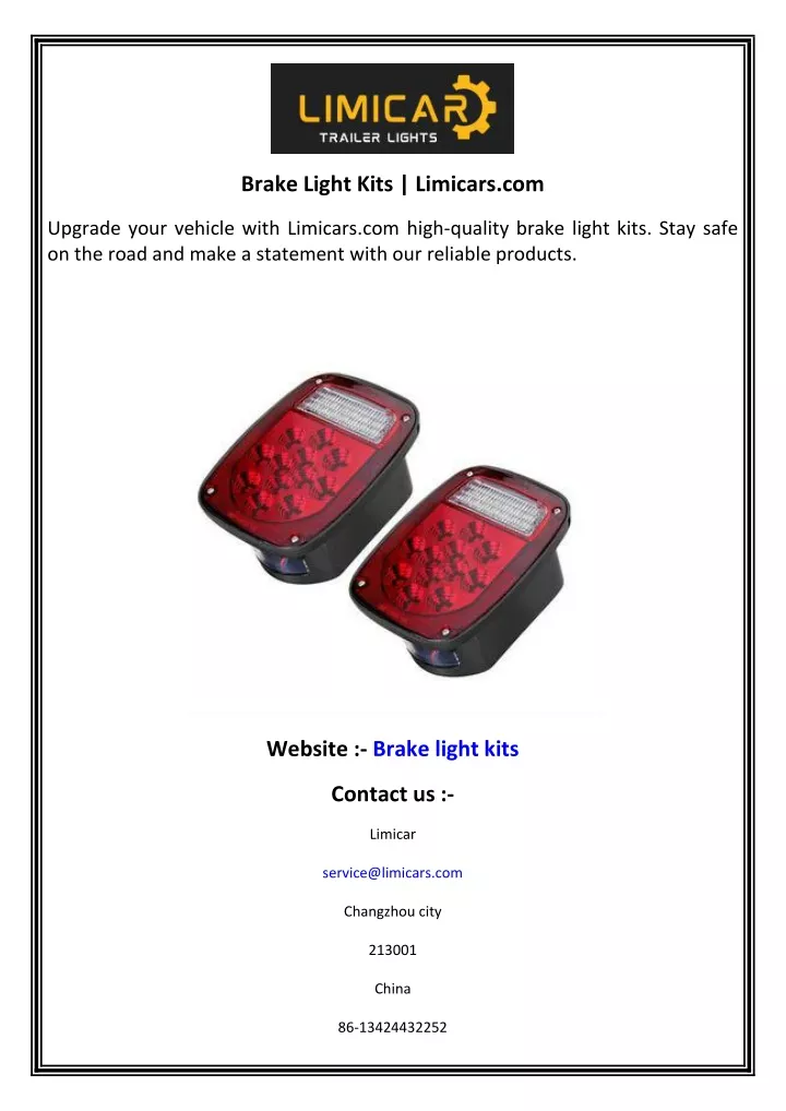 brake light kits limicars com