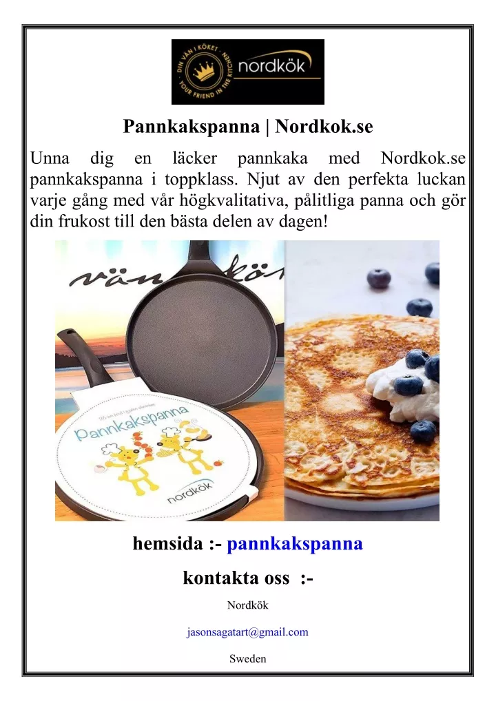 pannkakspanna nordkok se