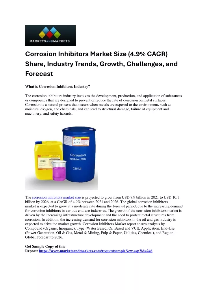 corrosion inhibitors market size 4 9 cagr share