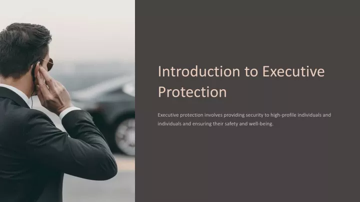 introduction to executive protection