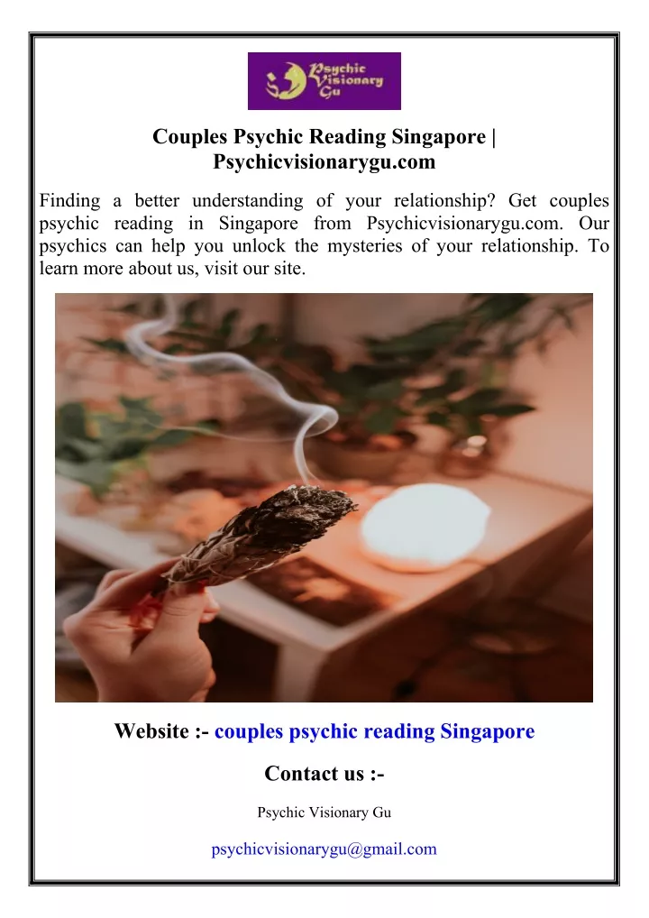 couples psychic reading singapore