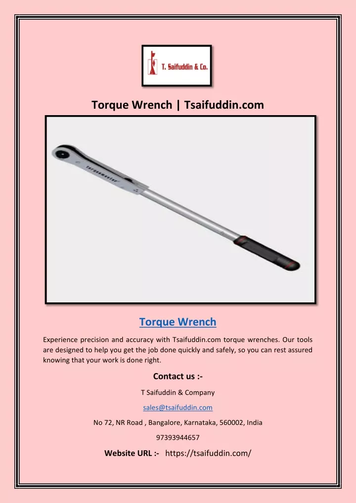 torque wrench tsaifuddin com