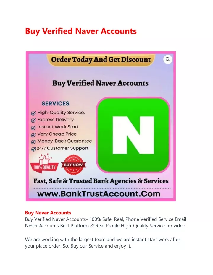 buy verified naver accounts