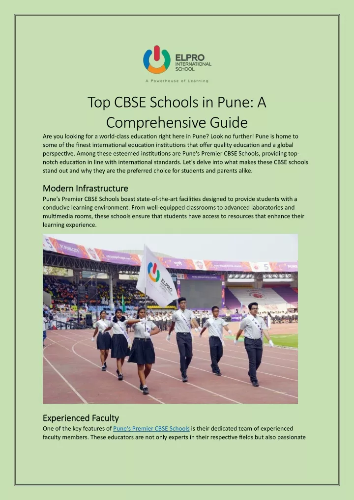 top cbse schools in pune a comprehensive guide