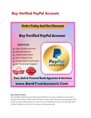 Buy Verified PayPal Account