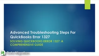 Solving QuickBooks Error 1327 A Comprehensive Guide
