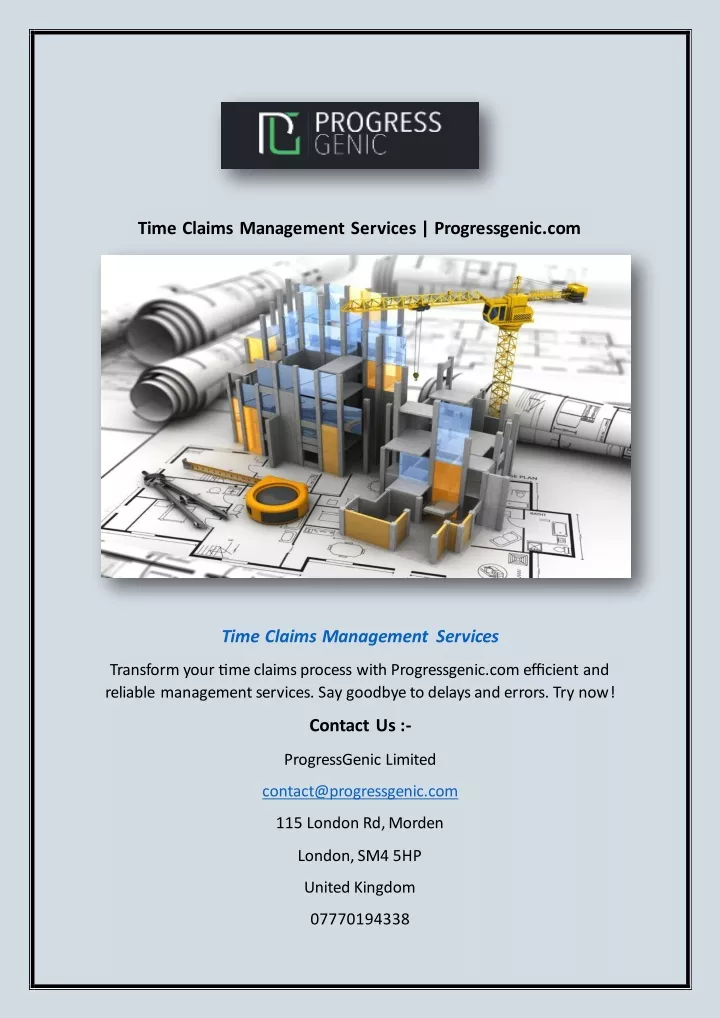 time claims management services progressgenic com
