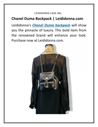 Chanel Duma Backpack  Leididonna.com