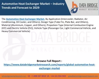 Automotive Heat Exchanger Market