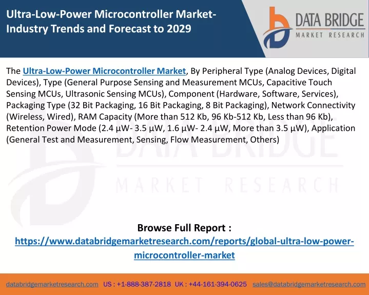 ultra low power microcontroller market industry