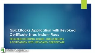 Troubleshooting Guide  QuickBooks Application with Revoked Certificate