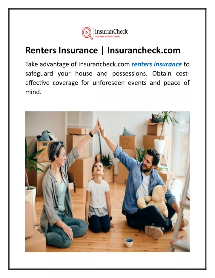 renters insurance insurancheck com