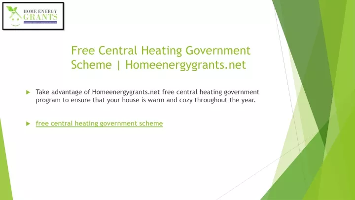 free central heating government scheme homeenergygrants net