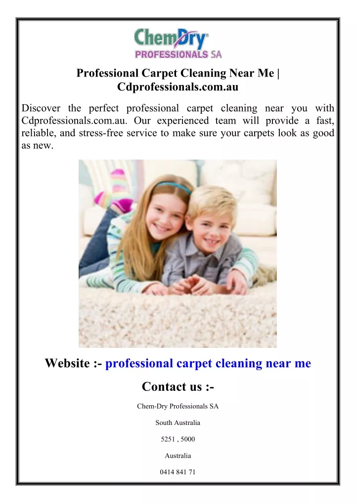 professional carpet cleaning near