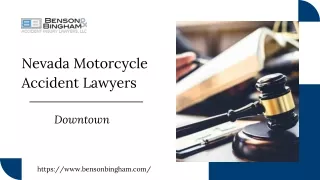 Nevada Motorcycle Accident Lawyer - Benson & Bingham