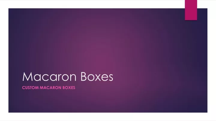 macaron boxes