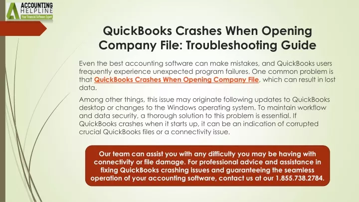 quickbooks crashes when opening company file troubleshooting guide