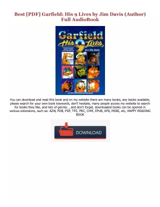 (ePub) Read Garfield: His 9 Lives Online Book By  Jim Davis (Author)