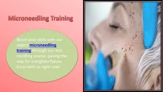 Microneedling Training