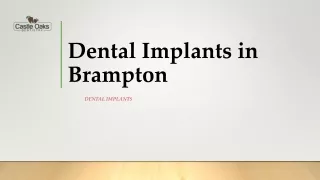 Dental Implant in Brampton: We Deliver Healthy Smiles For A Lifetime