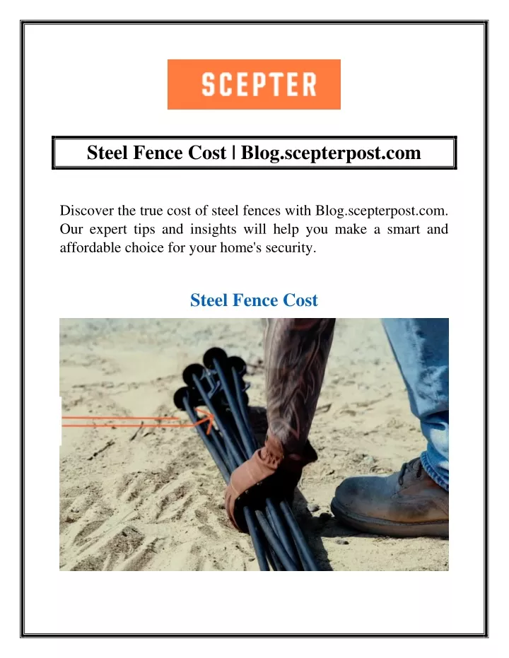 steel fence cost blog scepterpost com