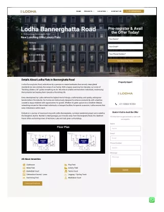 Lodha Bannerghatta Road