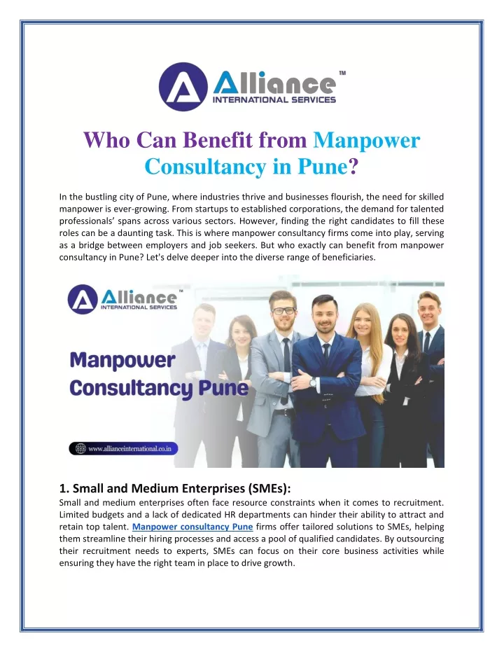 who can benefit from manpower consultancy in pune