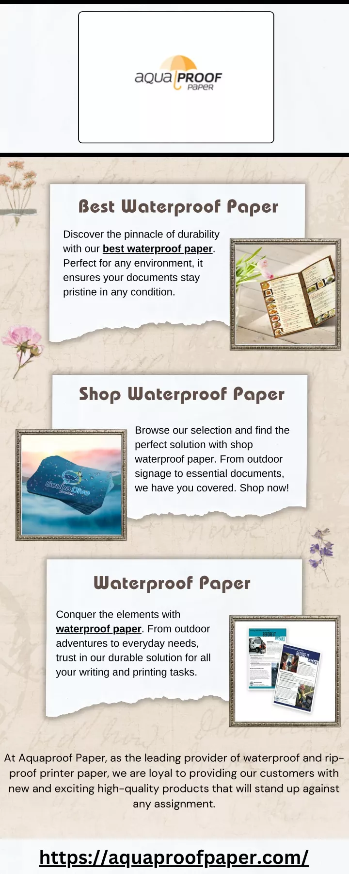 best waterproof paper