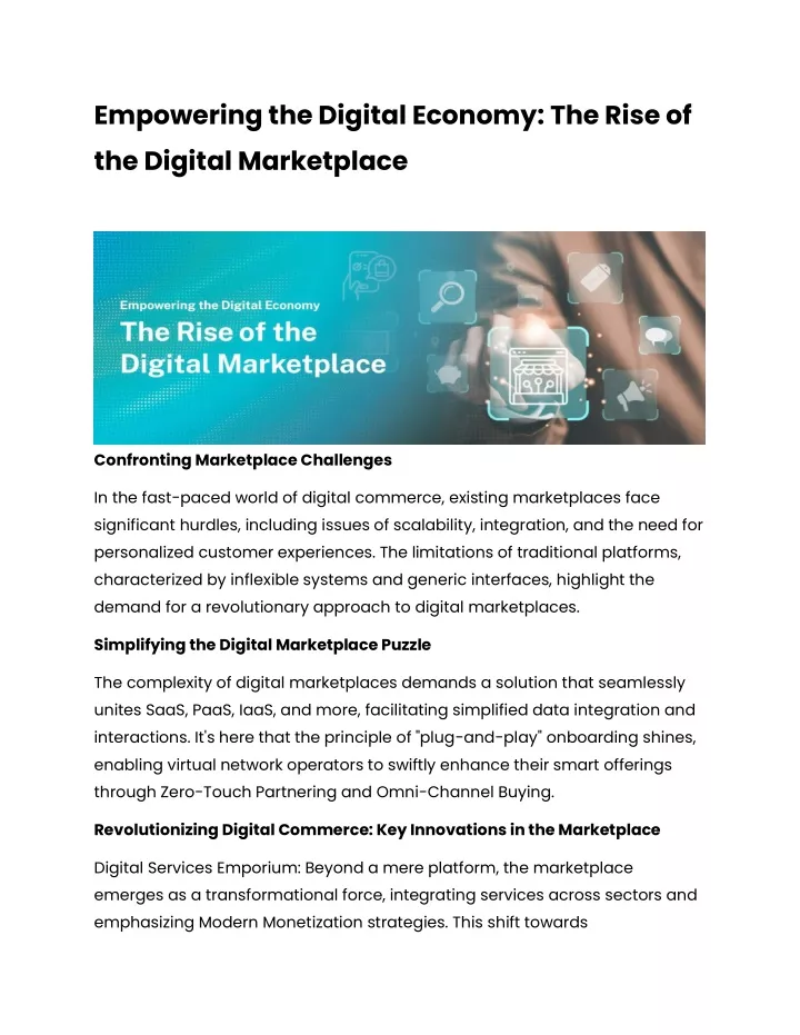 empowering the digital economy the rise