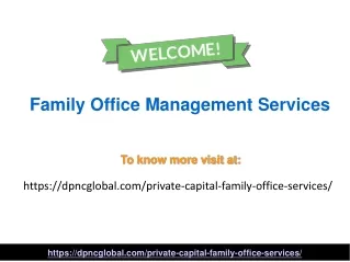 Top Family Office Management Services in India