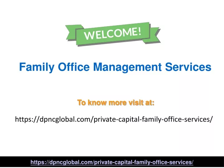 family office management services