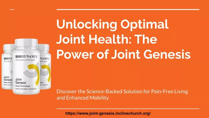 unlocking optimal joint health the power of joint