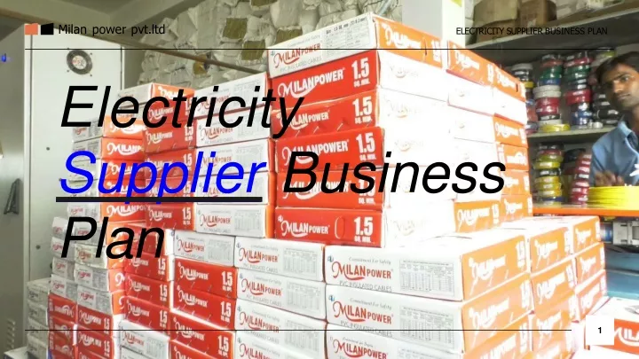 electricity supplier business